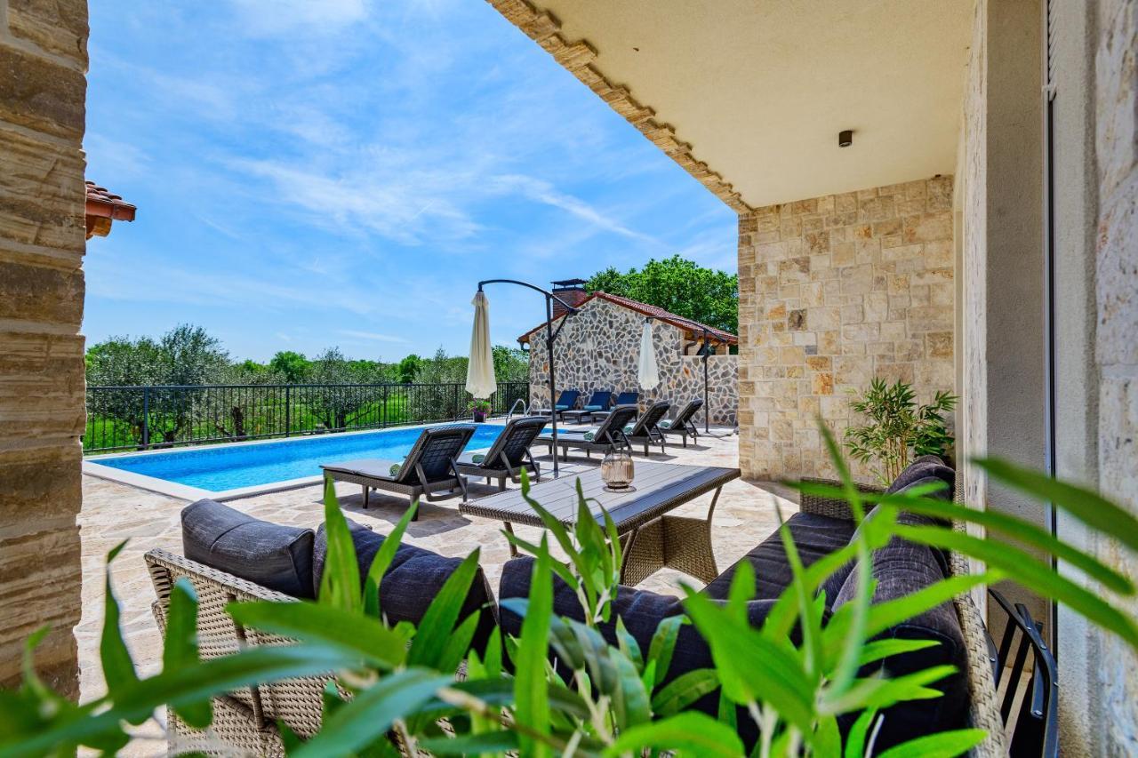 Luxury Stone Villa With Pool - Brisevo Экстерьер фото